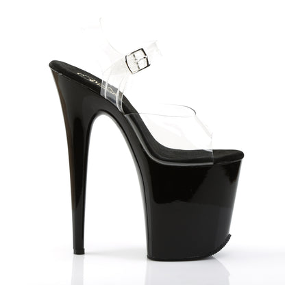 FLAMINGO-808 8" Heel, 4" PF Ankle Strap Sandal