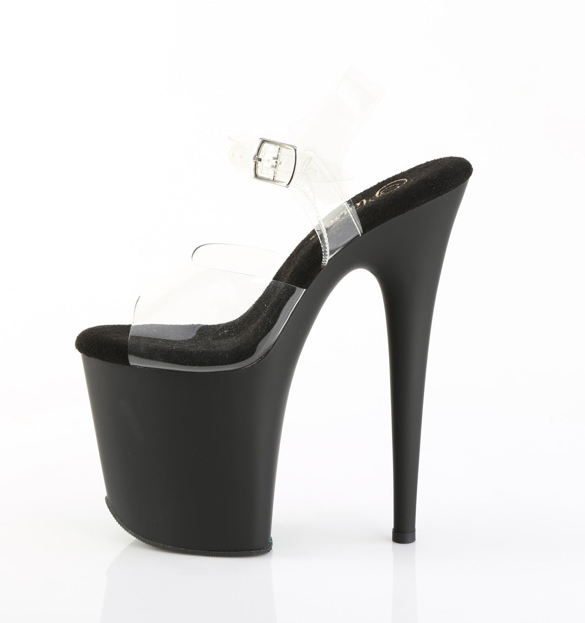 FLAMINGO-808 8" Heel, 4" PF Ankle Strap Sandal