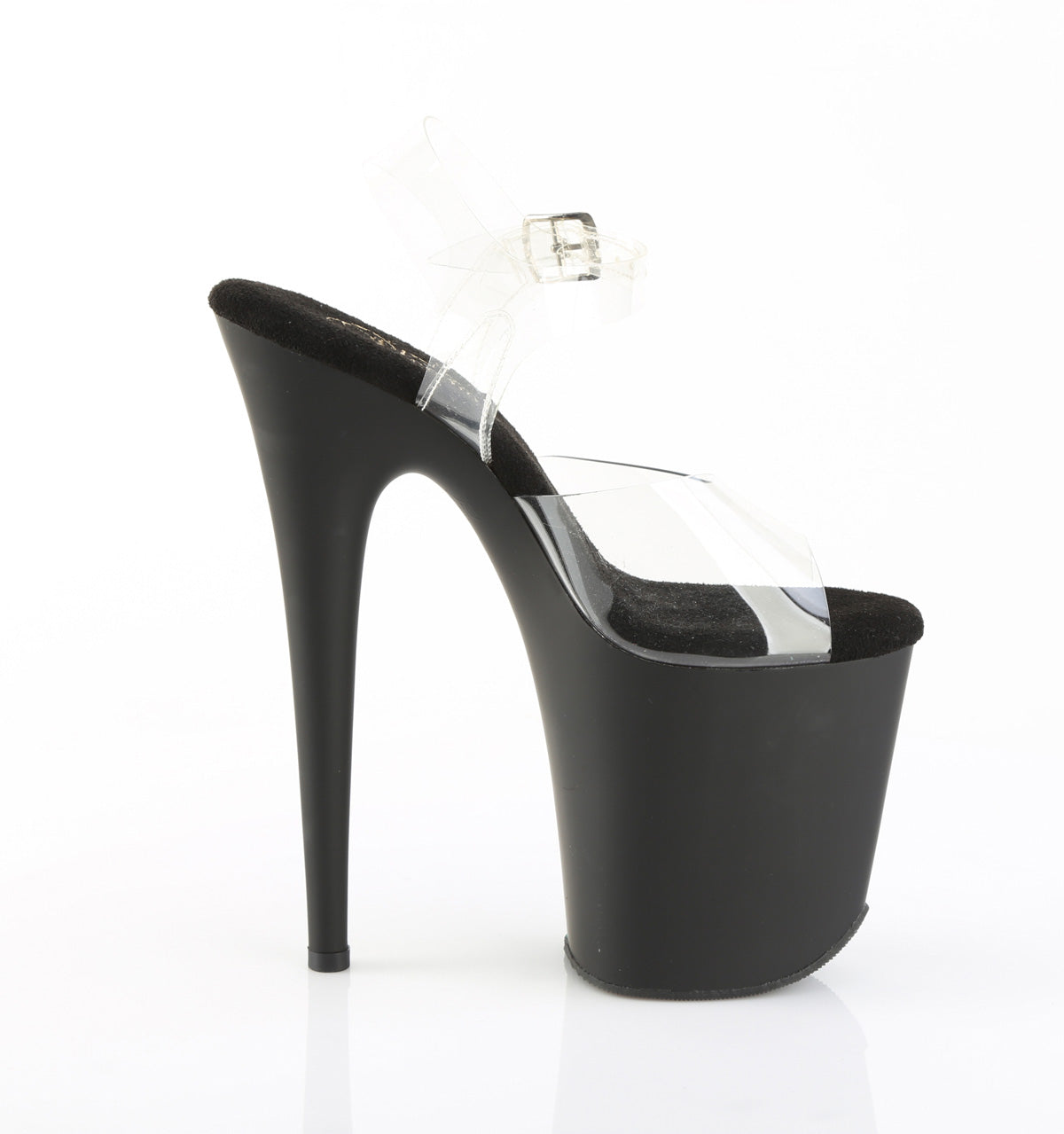 FLAMINGO-808 8" Heel, 4" PF Ankle Strap Sandal