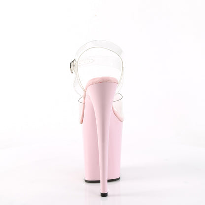 FLAMINGO-808 8" Heel, 4" PF Ankle Strap Sandal