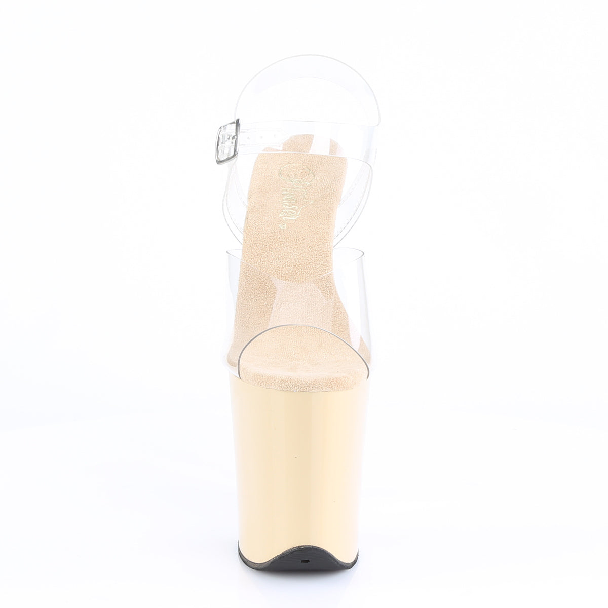 FLAMINGO-808 8" Heel, 4" PF Ankle Strap Sandal