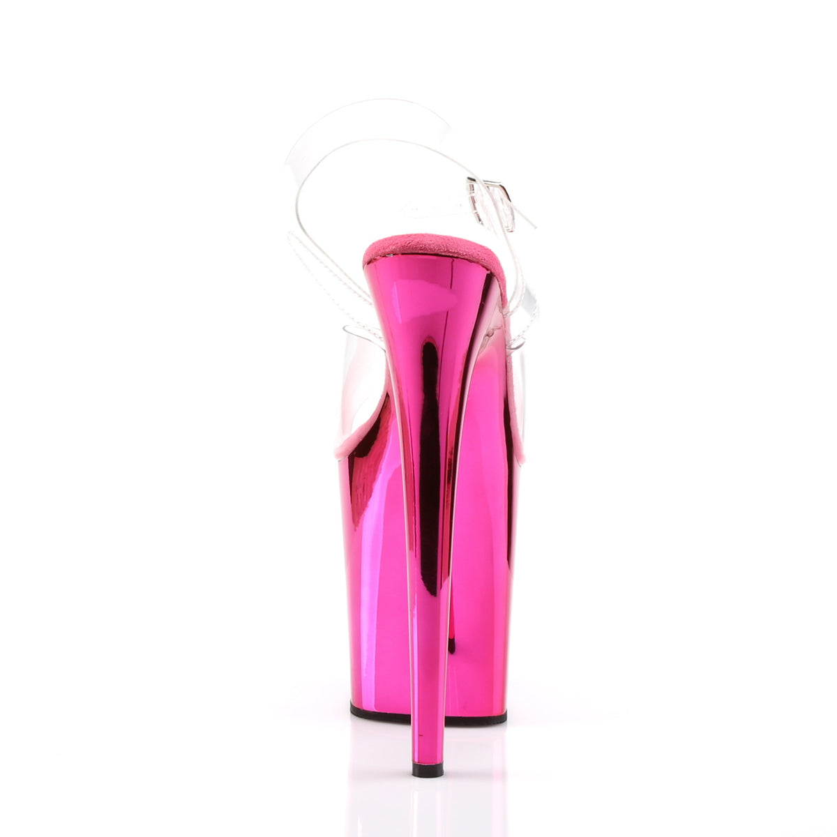 FLAMINGO-808 8" Heel, 4" PF Ankle Strap Sandal