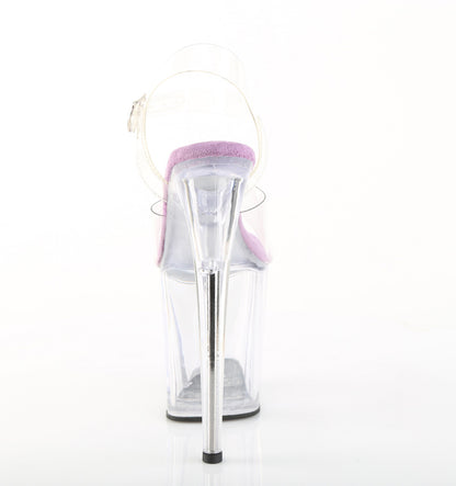 FLAMINGO-808 8" Heel, 4" PF Ankle Strap Sandal
