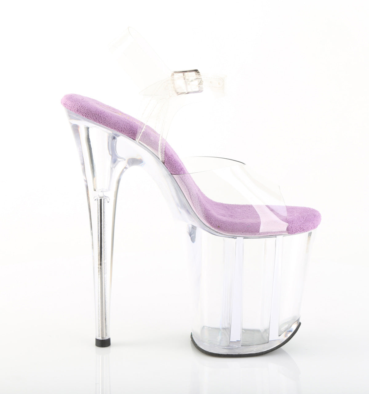 FLAMINGO-808 8" Heel, 4" PF Ankle Strap Sandal