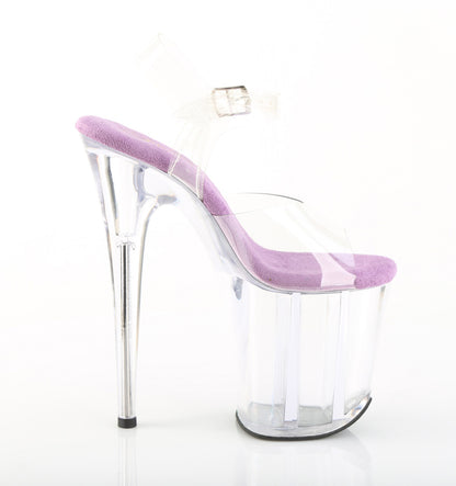 FLAMINGO-808 8" Heel, 4" PF Ankle Strap Sandal