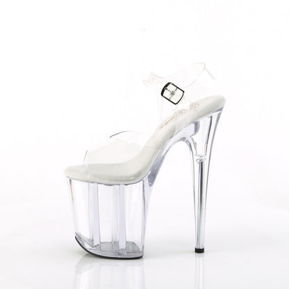 FLAMINGO-808 8" Heel, 4" PF Ankle Strap Sandal