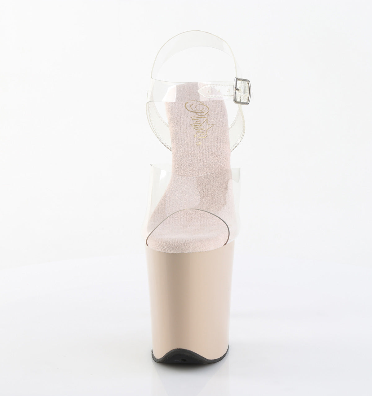 FLAMINGO-808 8" Heel, 4" PF Ankle Strap Sandal