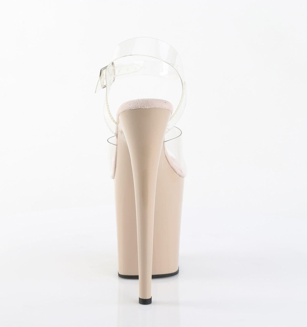 FLAMINGO-808 8" Heel, 4" PF Ankle Strap Sandal