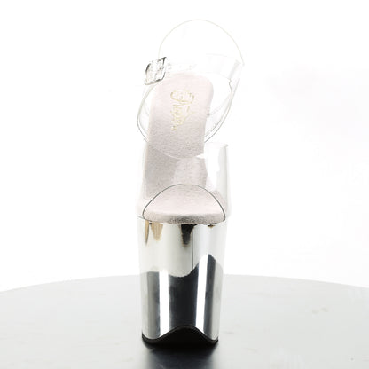 FLAMINGO-808 8" Heel, 4" PF Ankle Strap Sandal
