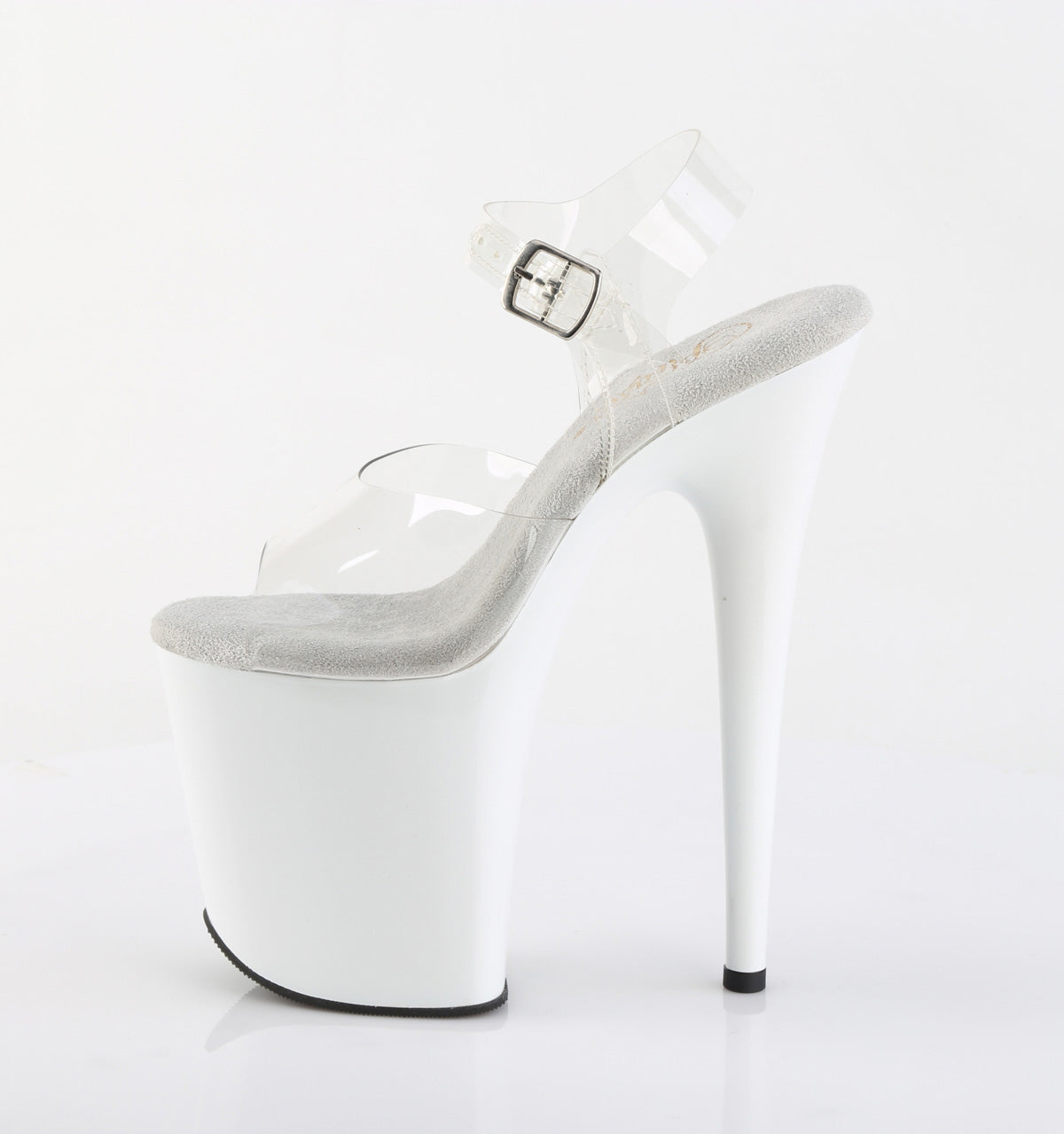 FLAMINGO-808 8" Heel, 4" PF Ankle Strap Sandal