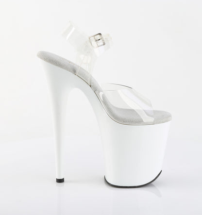 FLAMINGO-808 8" Heel, 4" PF Ankle Strap Sandal