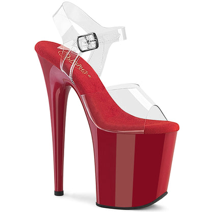 FLAMINGO-808 8" Heel, 4" PF Ankle Strap Sandal