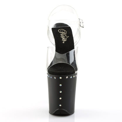 FLAMINGO-808ABLS 8" Heel, 4" PF Ankle Strap Sandal