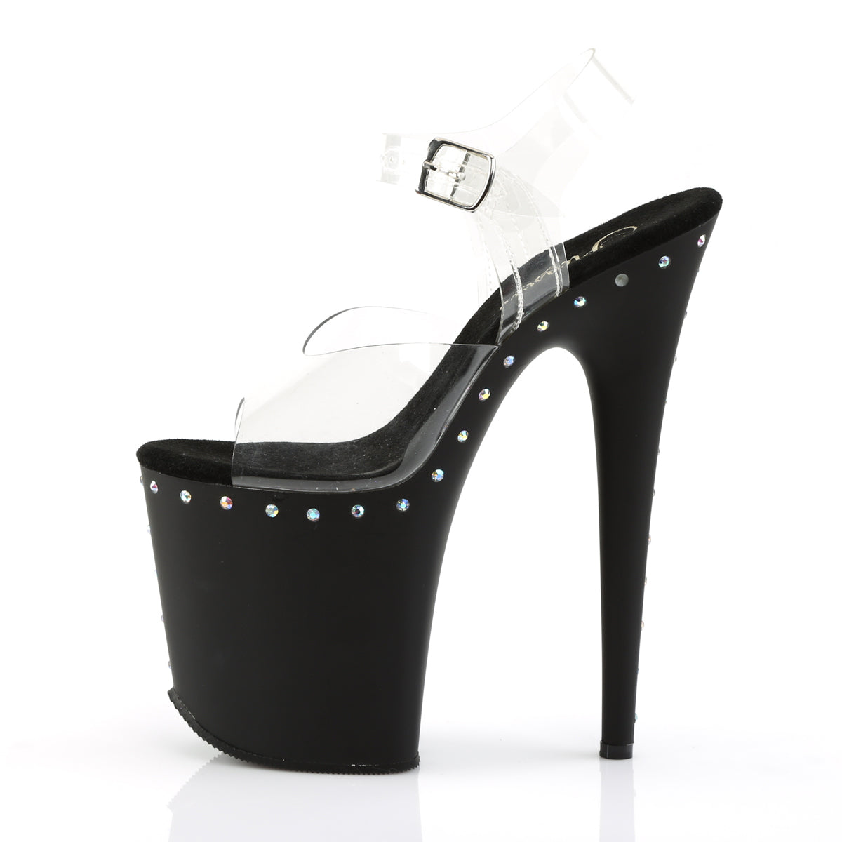FLAMINGO-808ABLS 8" Heel, 4" PF Ankle Strap Sandal