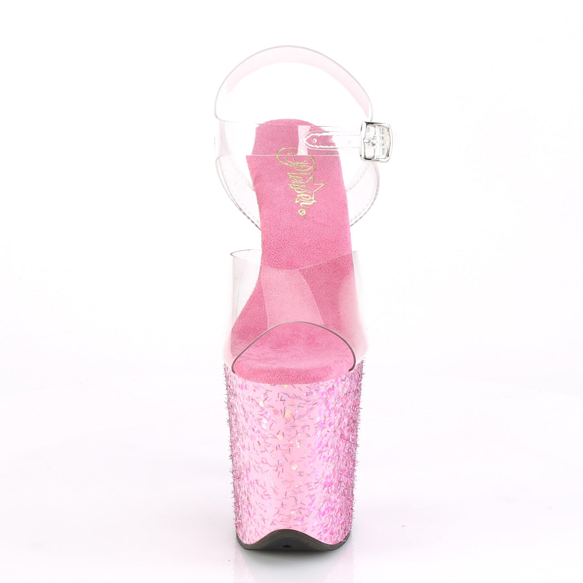 FLAMINGO-808CF 8" Heel, 4" PF Ankle Strap Sandal