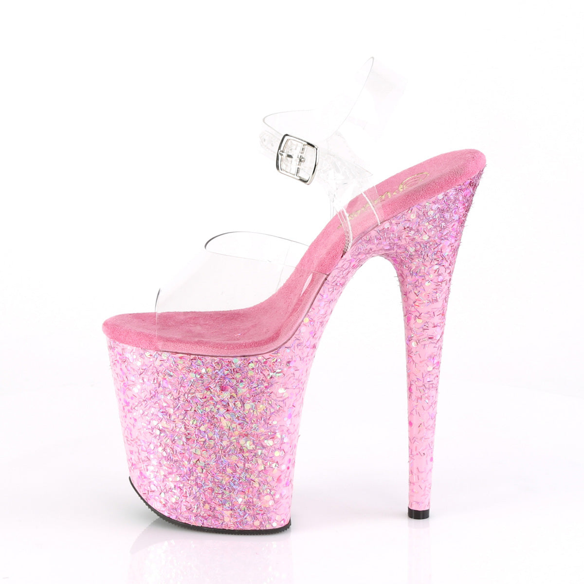 FLAMINGO-808CF 8" Heel, 4" PF Ankle Strap Sandal