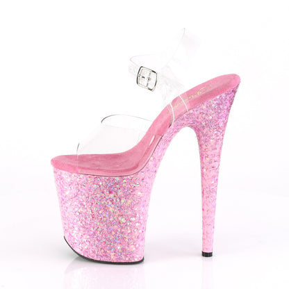FLAMINGO-808CF 8" Heel, 4" PF Ankle Strap Sandal