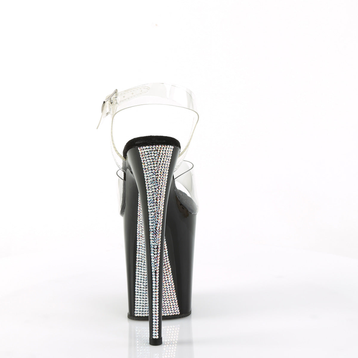 FLAMINGO-808CRS-2 8" Heel, 4" PF Ankle Strap Sandal