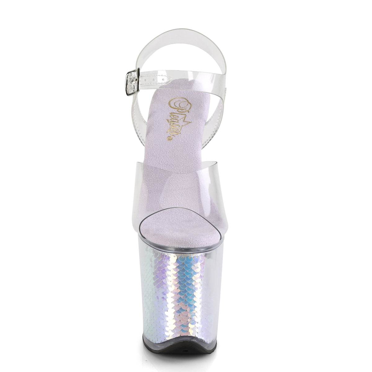 FLAMINGO-808MC 8" Heel, 4" PF Ankle Strap Sandal