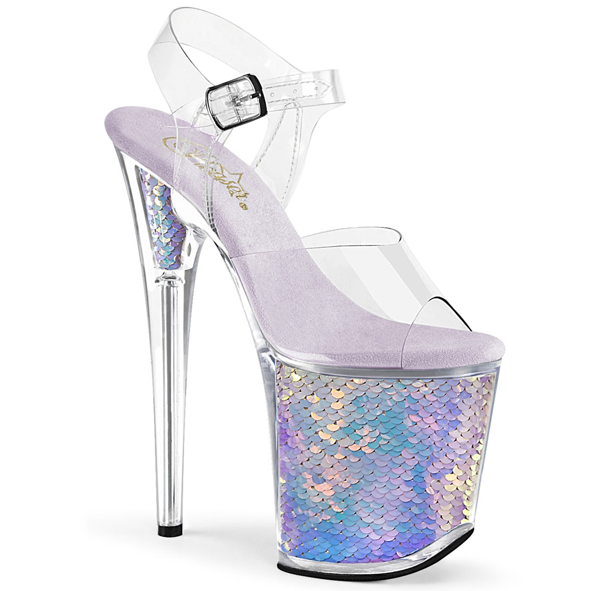 FLAMINGO-808MC 8" Heel, 4" PF Ankle Strap Sandal