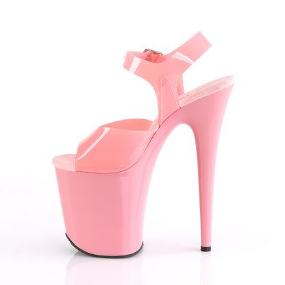 FLAMINGO-808N 8" Heel, 4" PF Ankle Strap Sandal