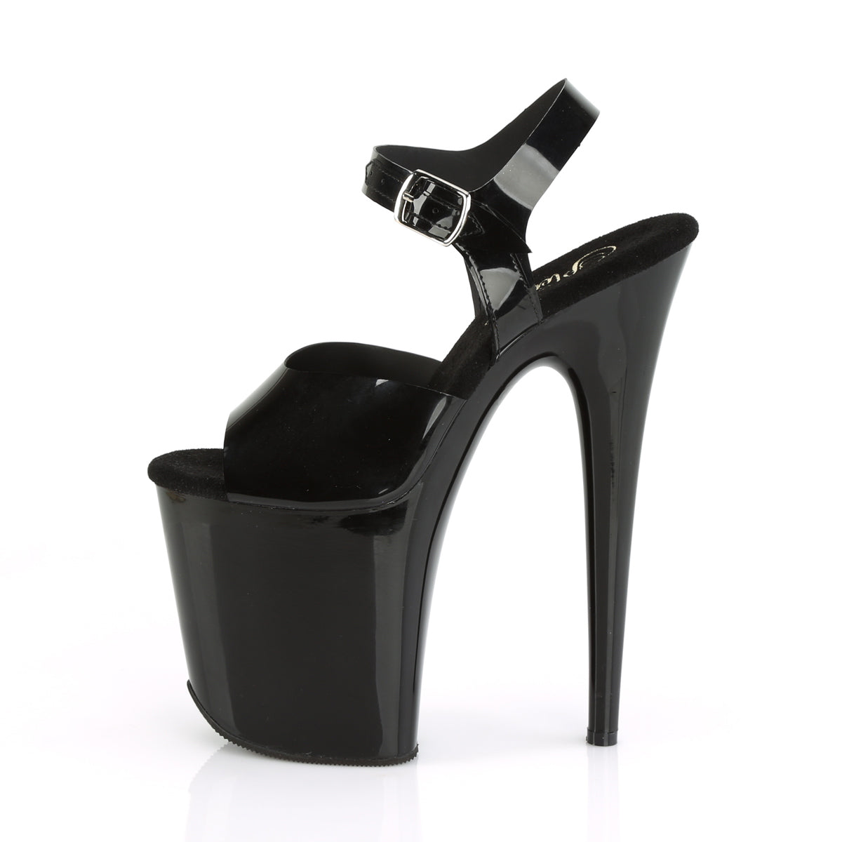 FLAMINGO-808N 8" Heel, 4" PF Ankle Strap Sandal