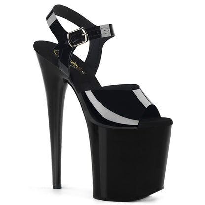 FLAMINGO-808N 8" Heel, 4" PF Ankle Strap Sandal
