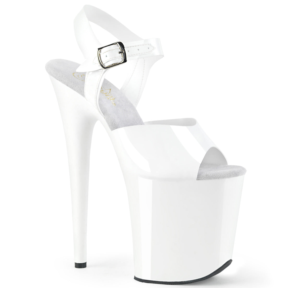 FLAMINGO-808N 8" Heel, 4" PF Ankle Strap Sandal