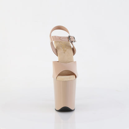 FLAMINGO-808N 8" Heel, 4" PF Ankle Strap Sandal
