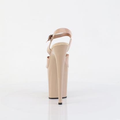 FLAMINGO-808N 8" Heel, 4" PF Ankle Strap Sandal