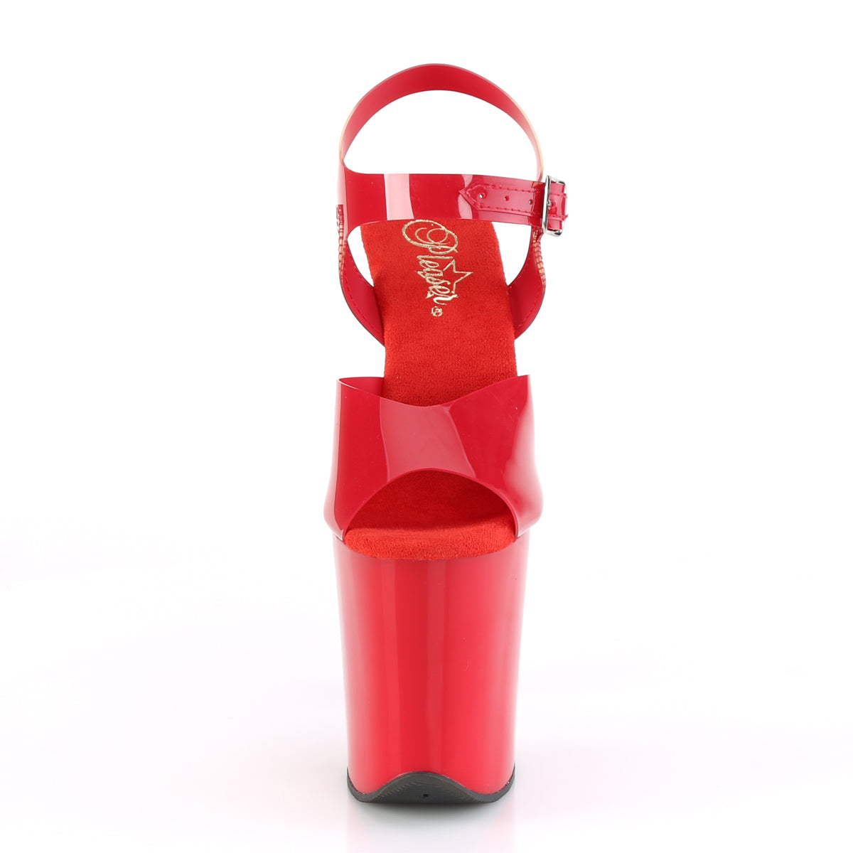 FLAMINGO-808N 8" Heel, 4" PF Ankle Strap Sandal
