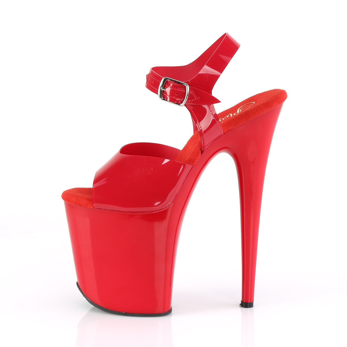 FLAMINGO-808N 8" Heel, 4" PF Ankle Strap Sandal