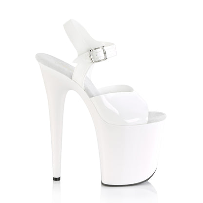 FLAMINGO-808N 8" Heel, 4" PF Ankle Strap Sandal