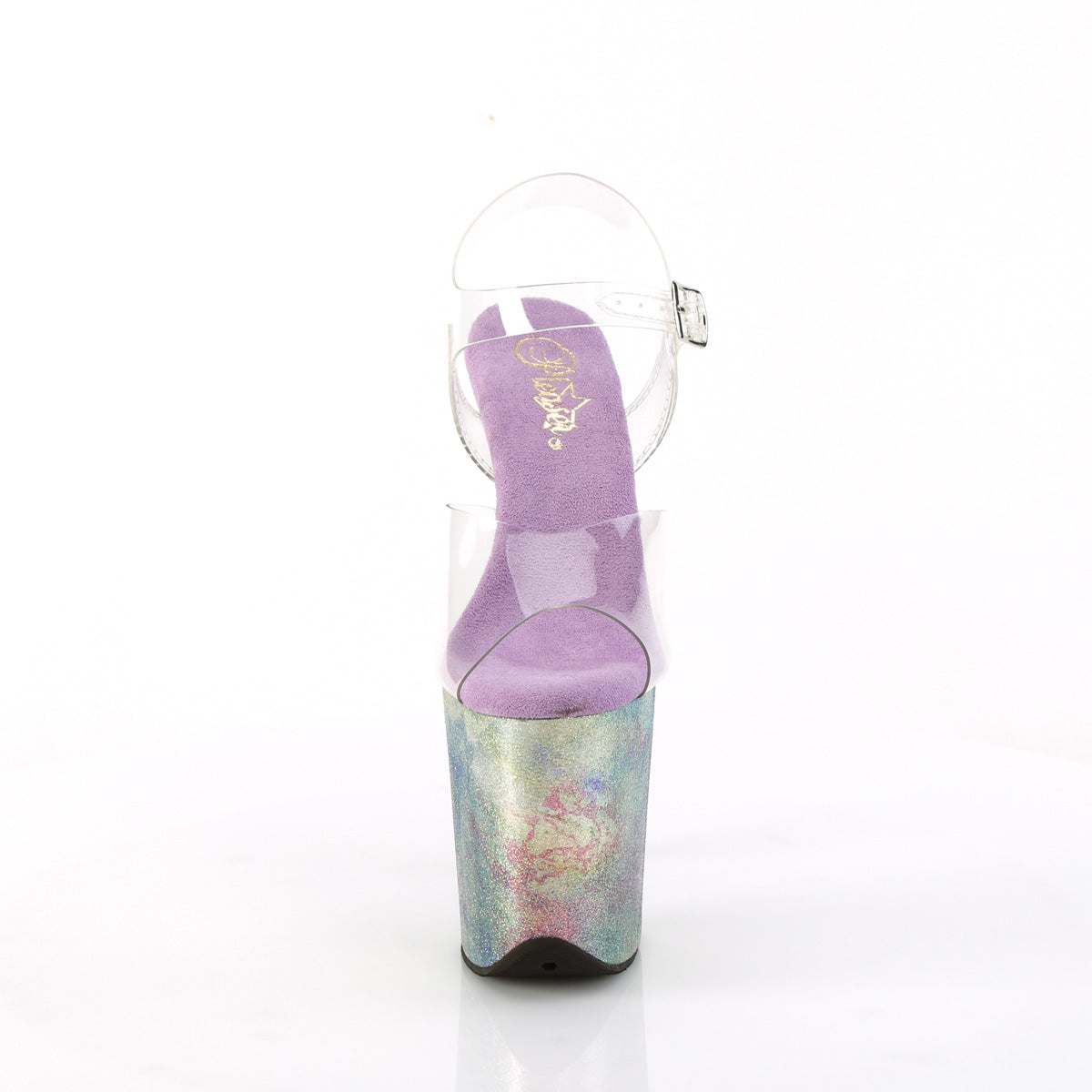 FLAMINGO-808NEB 8" Heel, 4" PF Ankle Strap Sandal