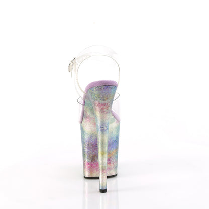 FLAMINGO-808NEB 8" Heel, 4" PF Ankle Strap Sandal