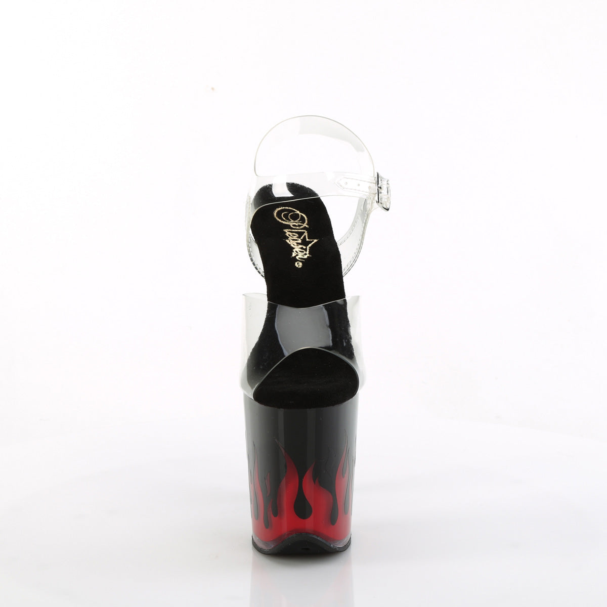 FLAMINGO-808NLFL 8" Heel, 4" PF LED Illuminated Ankle Strap Sandal