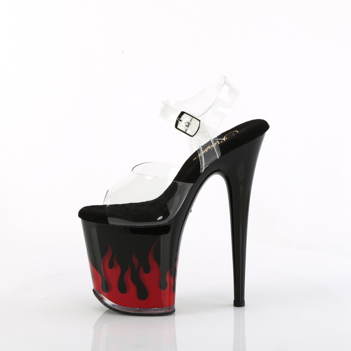 FLAMINGO-808NLFL 8" Heel, 4" PF LED Illuminated Ankle Strap Sandal