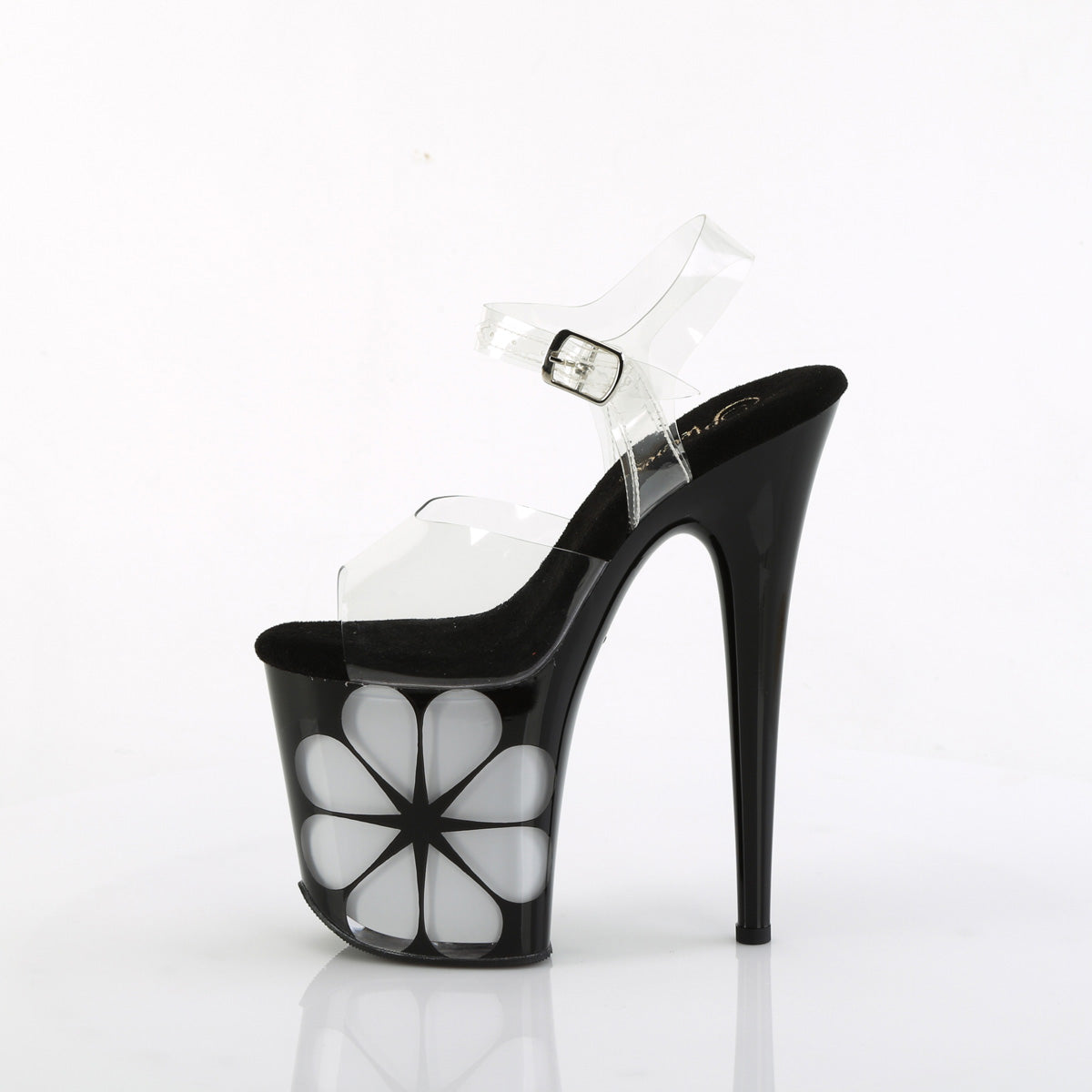 FLAMINGO-808NLHS *8" Heel, 4" PF LED Illuminated Ankle Strap Sandal