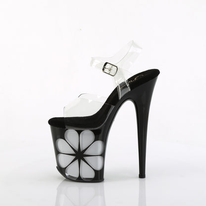 FLAMINGO-808NLHS *8" Heel, 4" PF LED Illuminated Ankle Strap Sandal