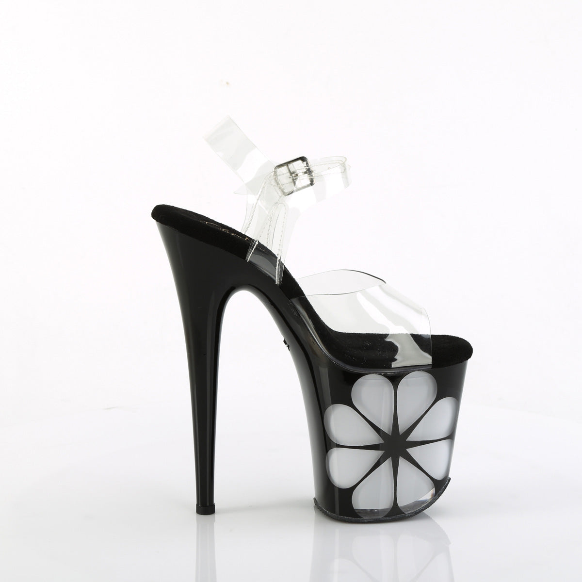 FLAMINGO-808NLHS *8" Heel, 4" PF LED Illuminated Ankle Strap Sandal