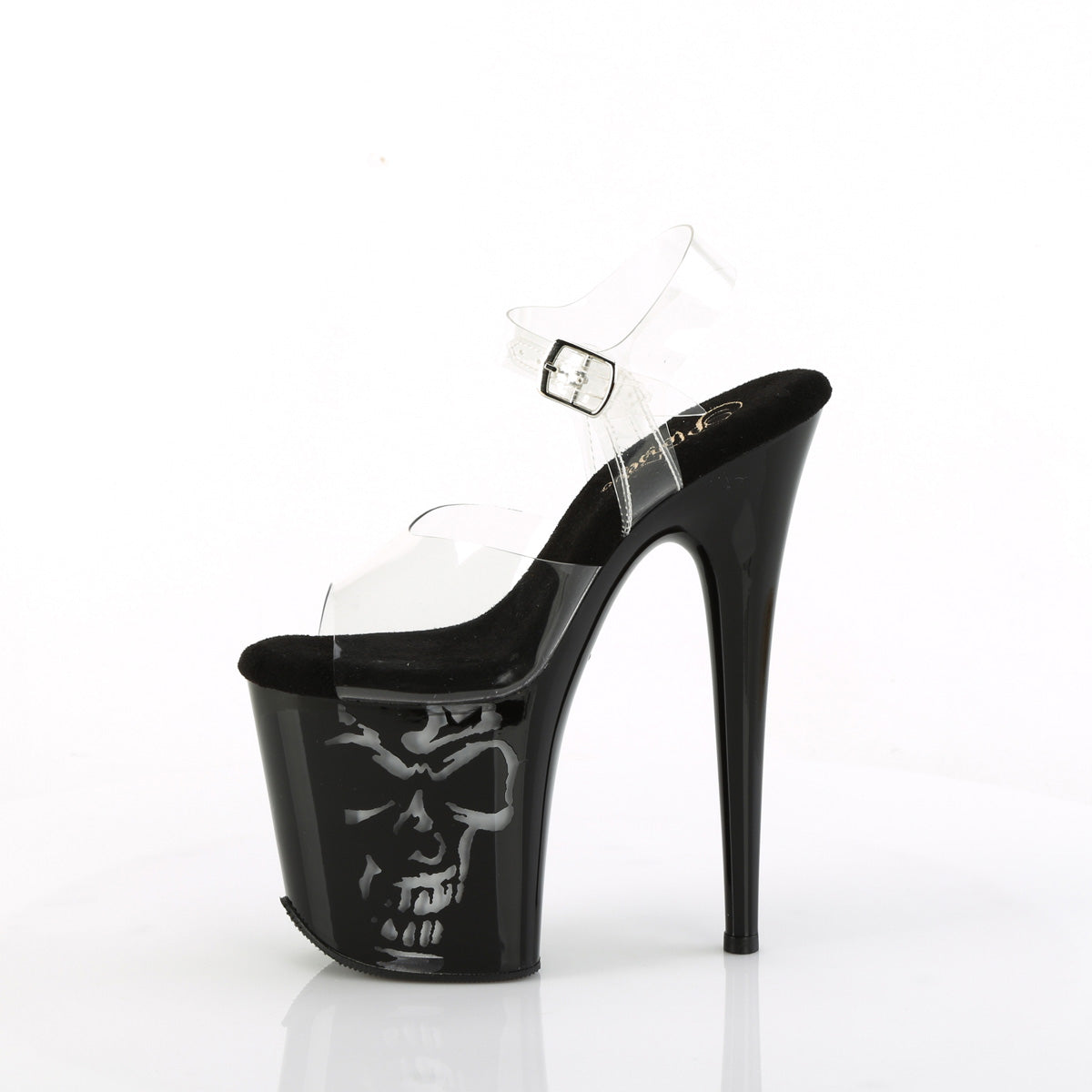 FLAMINGO-808NLSK *8" Heel, 4" PF LED Illuminated Ankle Strap Sandal