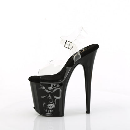 FLAMINGO-808NLSK *8" Heel, 4" PF LED Illuminated Ankle Strap Sandal