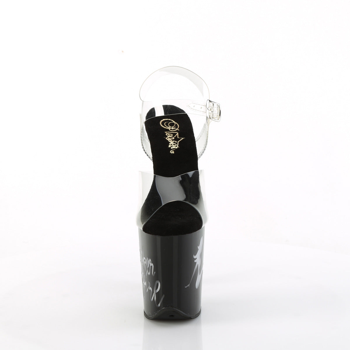 FLAMINGO-808NLTG *8" Heel, 4" PF LED Illuminated Ankle Strap Sandal