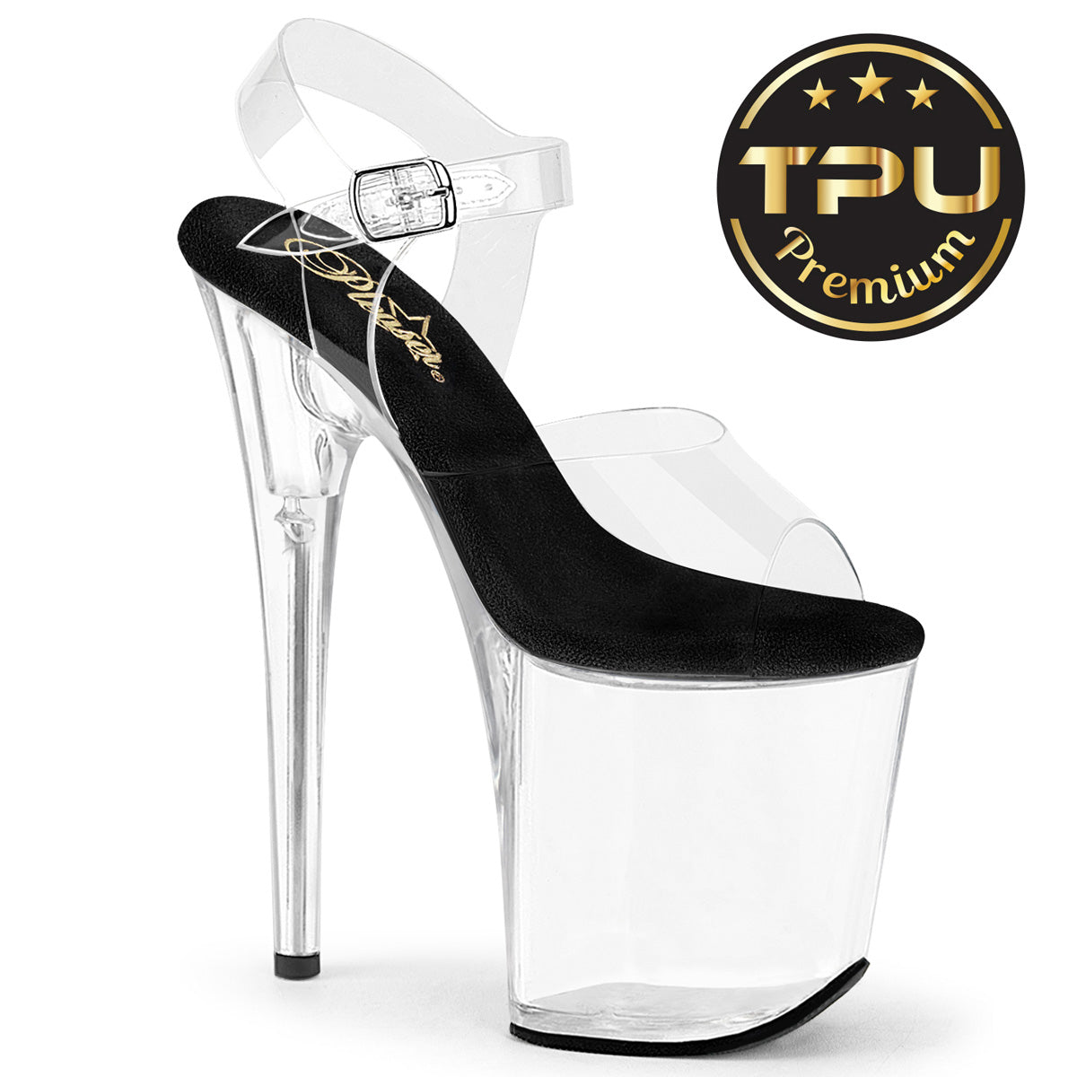 FLAMINGO-808PREM 8" Heel, 4" PF Ankle Strap Sandal