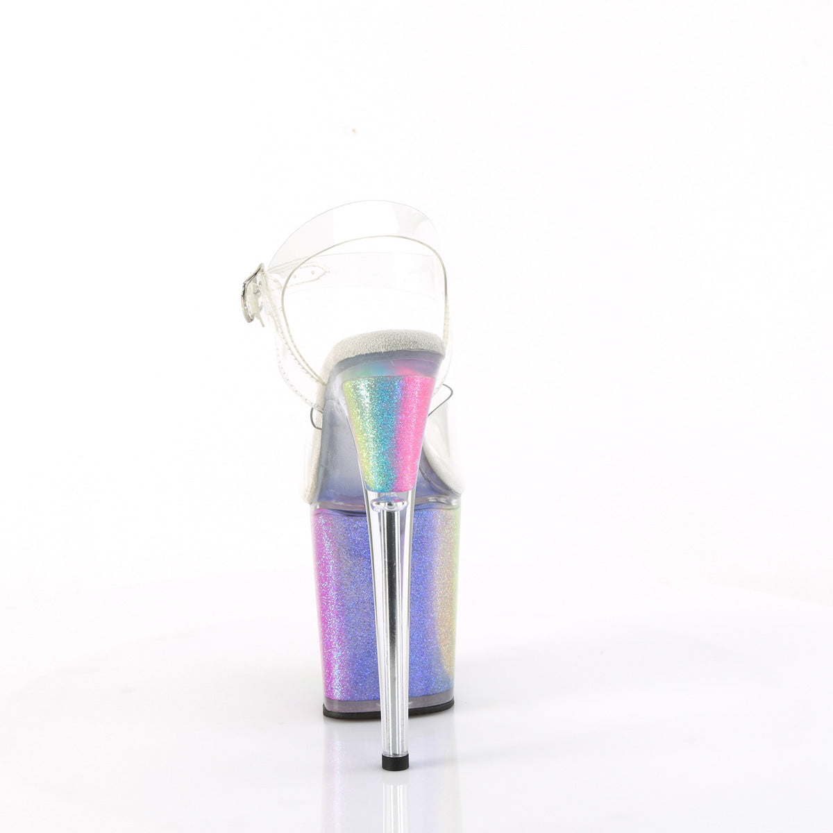 FLAMINGO-808RG-01 *8" Heel, 4" PF Ankle Strap Sandal