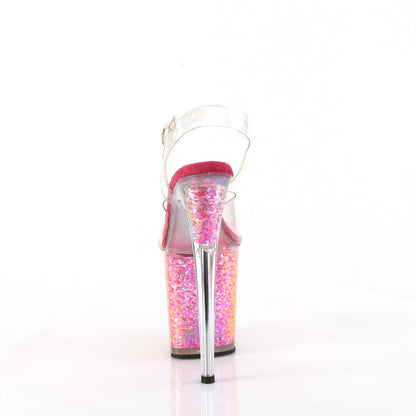 FLAMINGO-808RG-02 8" Heel, 4" PF Ankle Strap Sandal