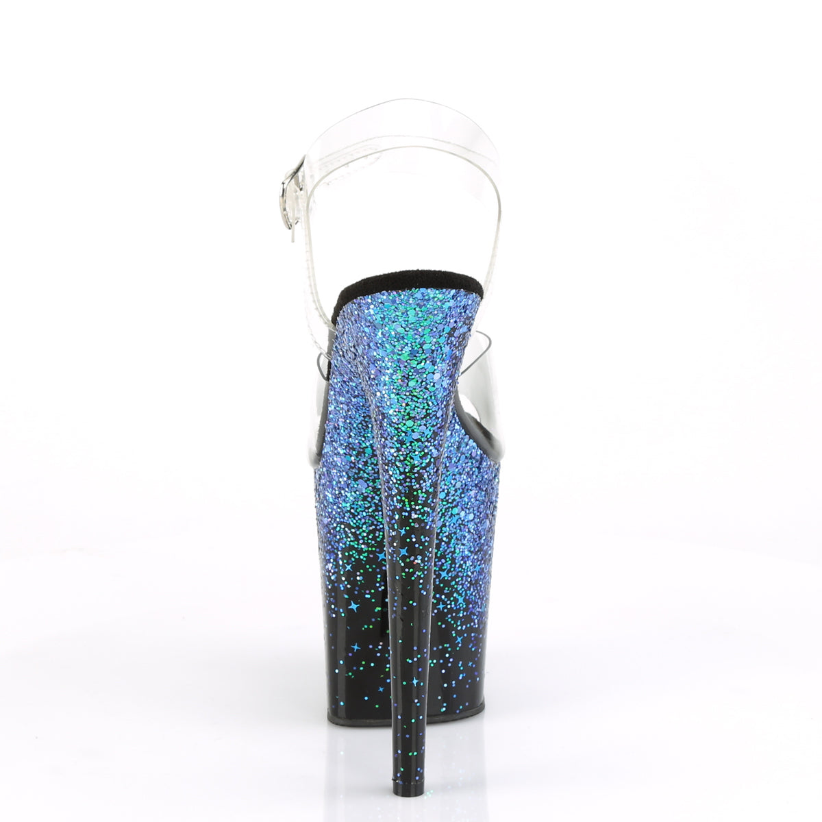 FLAMINGO-808SS 8" Heel, 4" PF Ankle Strap Sandal