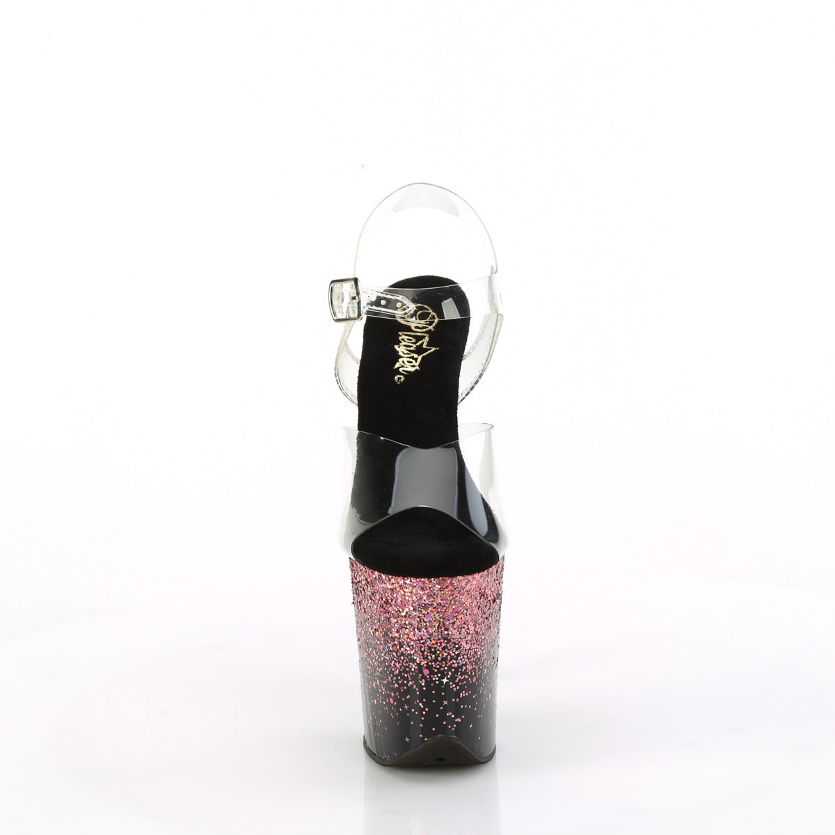 FLAMINGO-808SS 8" Heel, 4" PF Ankle Strap Sandal