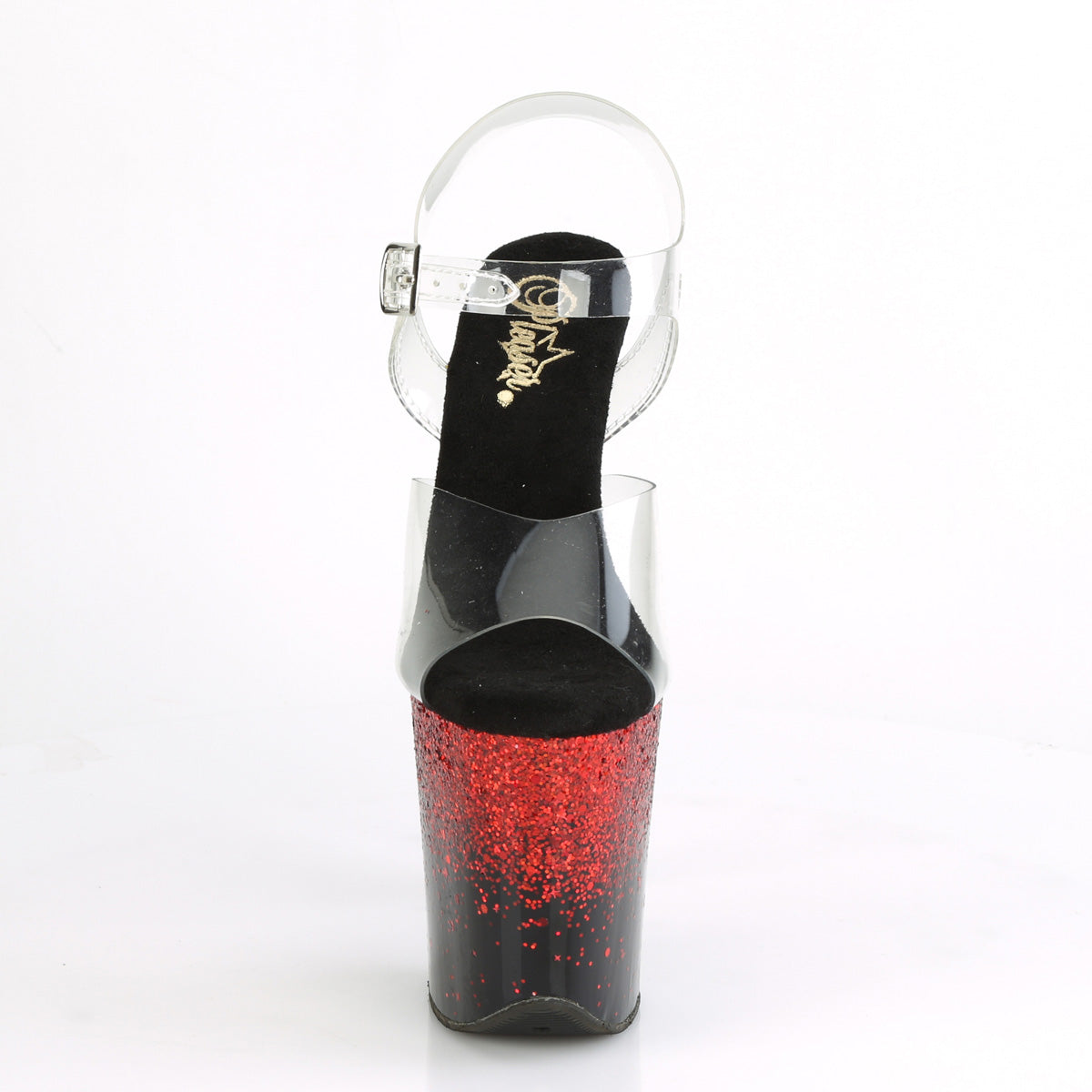 FLAMINGO-808SS 8" Heel, 4" PF Ankle Strap Sandal