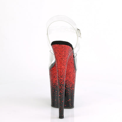 FLAMINGO-808SS 8" Heel, 4" PF Ankle Strap Sandal